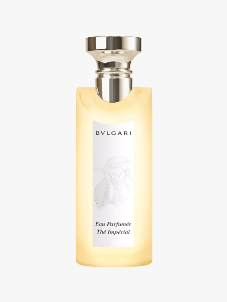 Bvlgari Eau Parfumée Thé Impérial in branded component on a light gray background