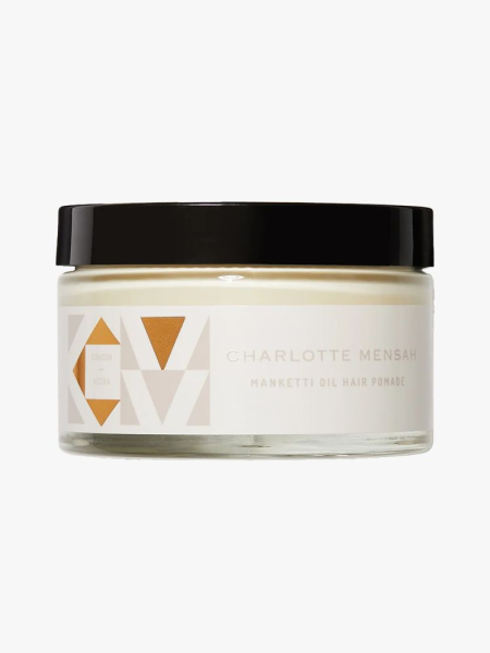 Charlotte Mensah Manketti Oil Pomade in branded tub component on a light gray background